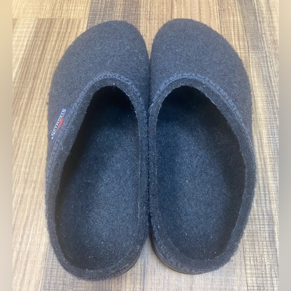 Stegmann Women’s Woolfelt Clogs Marone Poly Flex Sole Size 8.5 Black - Picture 4 of 7